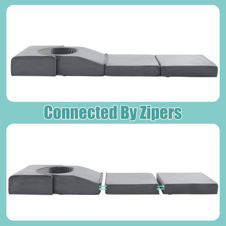 Foldable Adjustable High-Density Foam Support Pillow for Sleeping | Foldable Foam Pillow, Adjustable Fit | Seat Cushions