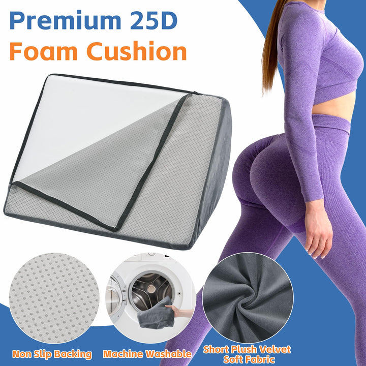 Two-Piece Support Set with Lumbar Cushion and Leg Wedge for Sleeping | Lumbar Cushion and Leg Wedge Pair | Wedge Pillows