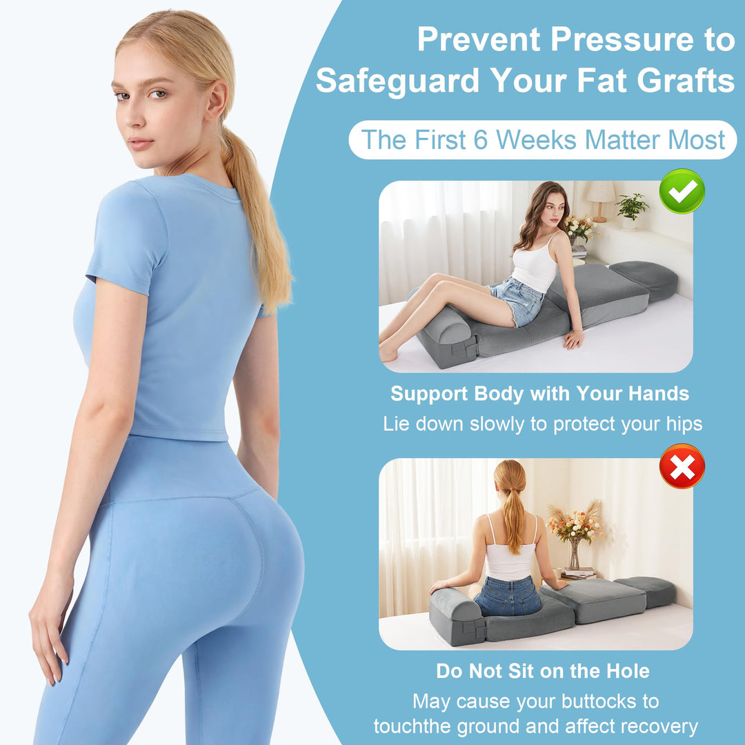 Adjustable Seat Cushion with Pressure Relief in High-Density Foam | Adjustable Multi-Use Seat Comfort | Seat Cushions