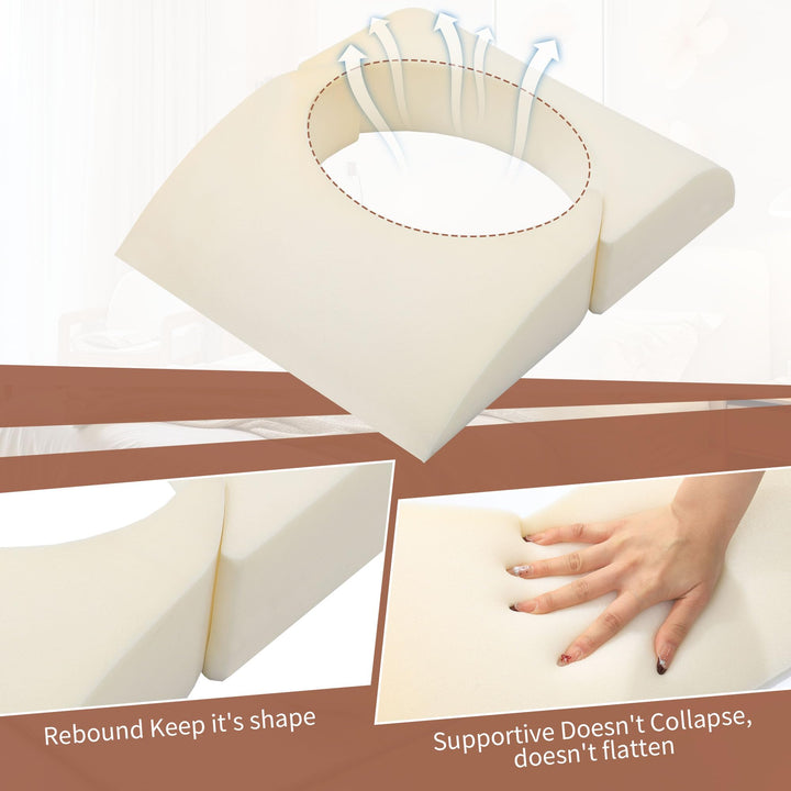 Adjustable Size High-Density Foam Support Pillow for Sitting and Resting | Resize It to Fit Your Comfort | Seat Cushions