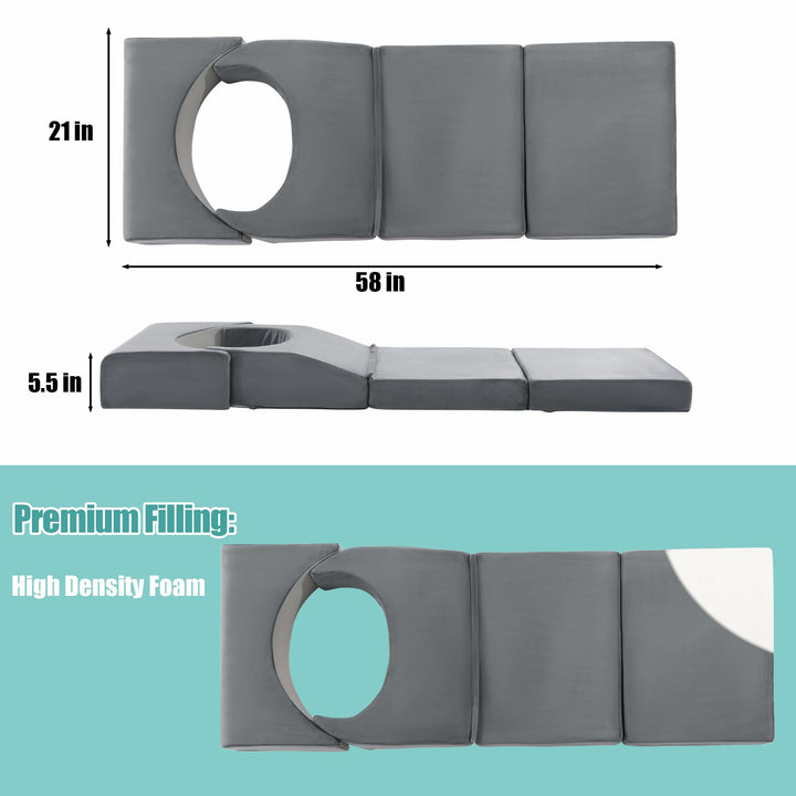 Foldable Adjustable High-Density Foam Support Pillow for Sleeping | Foldable Foam Pillow, Adjustable Fit | Seat Cushions