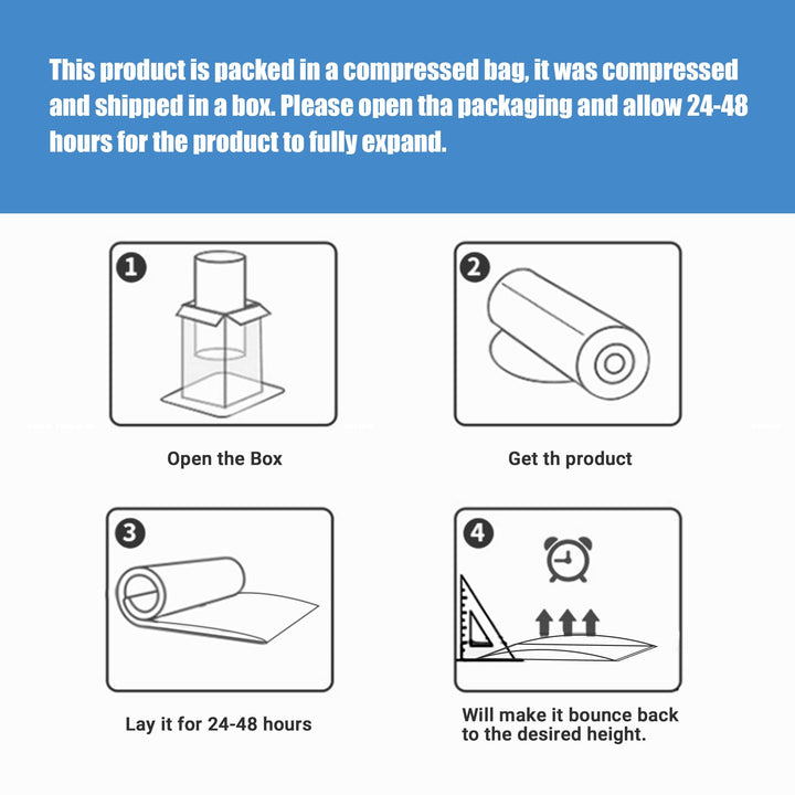 Under Mattress Support Wedge in Thick Foam for Sagging Beds | Lift and Level an Uneven Mattress | Mattress Wedges