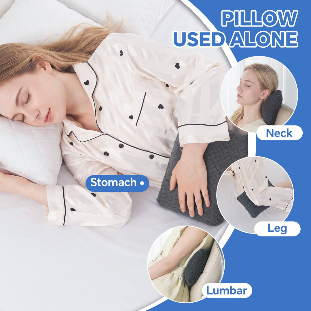 Adjustable Wedge Pillow Set for Sleeping with Multi-Angle Support | Multi-Angle Wedge Set for Sleep | Wedge Pillows