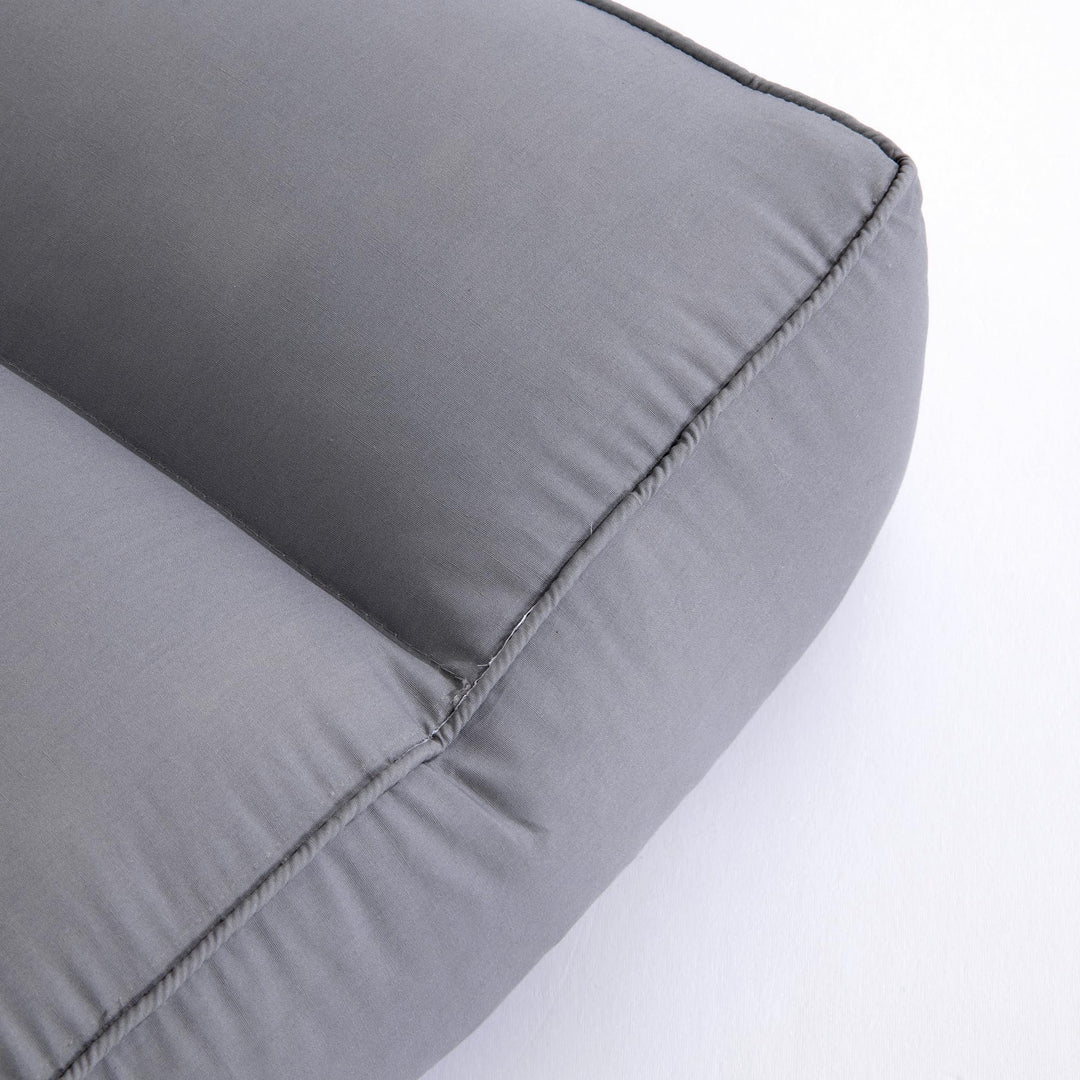 4 Inch Knee Pillow with Elastic Straps and Breathable Cotton Cover | 4 Inch Leg Spacer with Straps | Knee Pillows