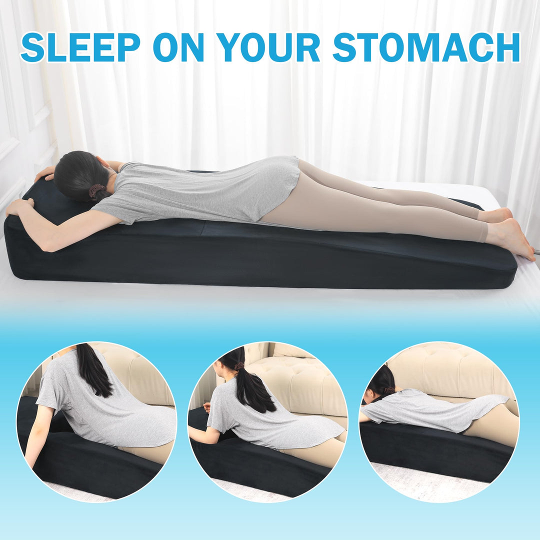 Full-Body Pregnancy Pillow with Belly Cutout for Stomach Sleepers | Belly-Friendly Full Body Support | Body Pillows