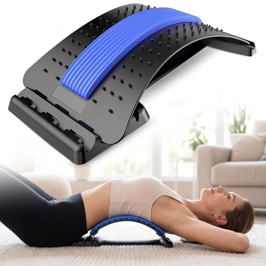 Adjustable Multi-Level Back Stretcher with Three Height Settings | Step Up Your Stretch Gradually | Back Stretchers