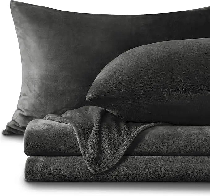 Plush Flannel Fleece Bedding Set for Cold Nights in Several Sizes | Warm Flannel Bedding Set | Bedding Sets