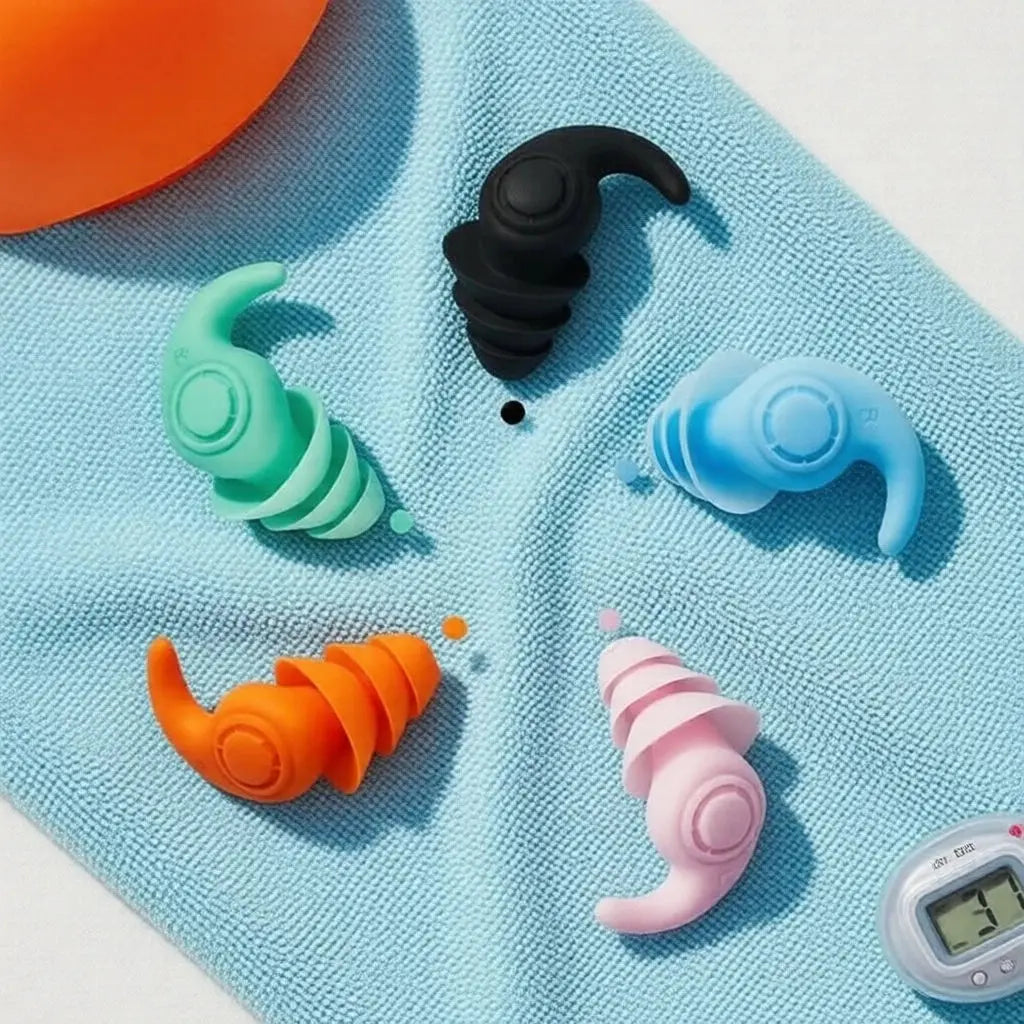 Silicone Sleep Ear Plugs with Reusable Waterproof Design, 2 Pieces | Reusable Silicone Sleep Ear Plugs | Ear Plugs