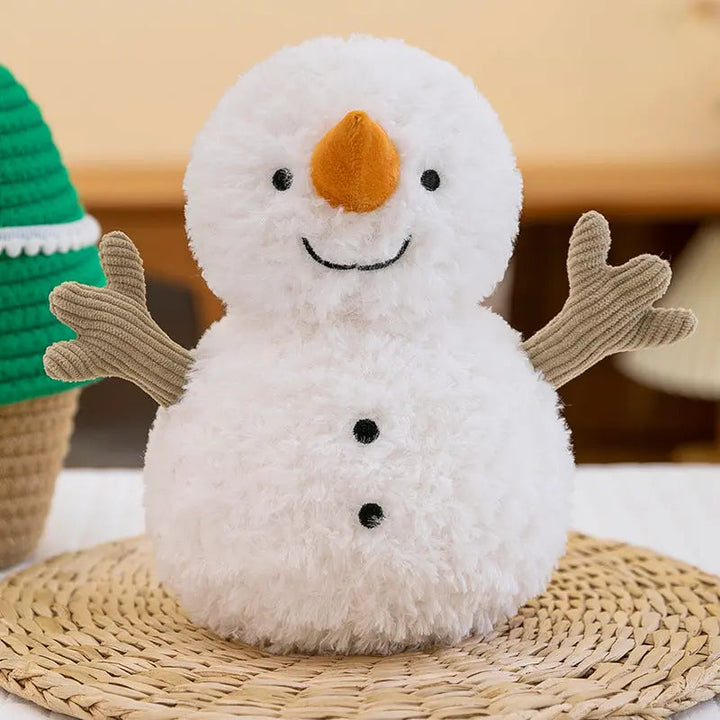 Snowman Plush Pillow with PP Cotton Filling for Christmas Decor | Snowman Plush Holiday Decor | Decorative Pillows