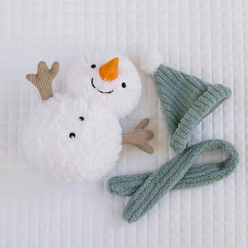 Snowman Plush Pillow with PP Cotton Filling for Christmas Decor | Snowman Plush Holiday Decor | Decorative Pillows