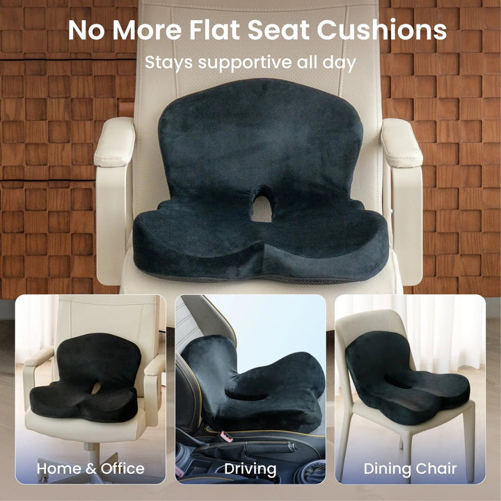 Orthopedic Memory Foam Seat Cushion for Office, Car and Home | Memory Foam Seat Cushion | Seat Cushions