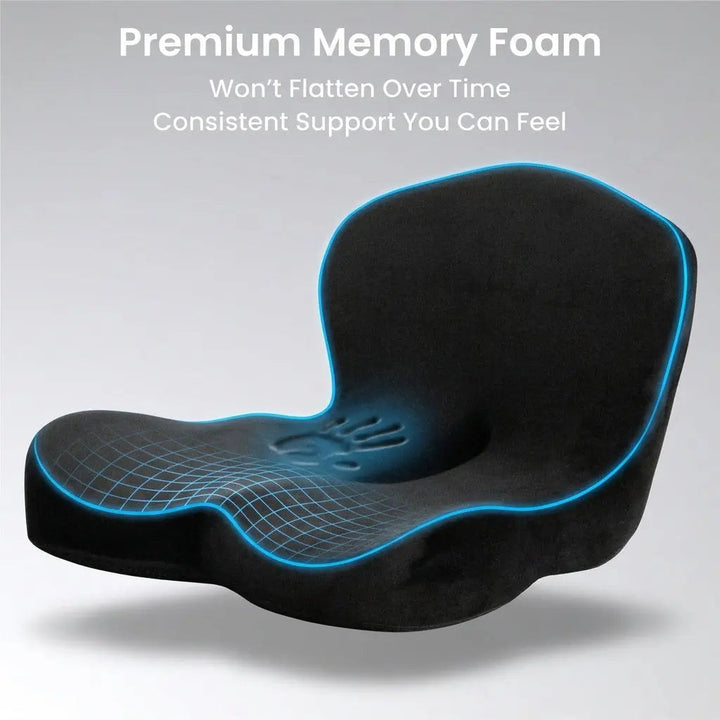 Orthopedic Memory Foam Seat Cushion for Office, Car and Home | Memory Foam Seat Cushion | Seat Cushions