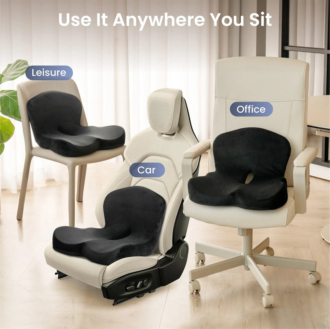 Orthopedic Memory Foam Seat Cushion for Office, Car and Home | Memory Foam Seat Cushion | Seat Cushions