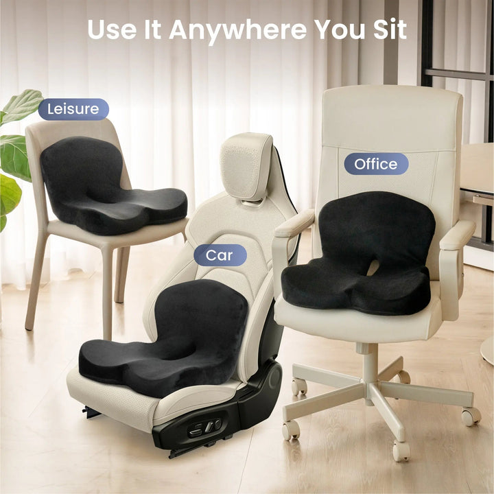 Orthopedic Memory Foam Seat Cushion for Office, Car and Home | Memory Foam Seat Cushion | Seat Cushions