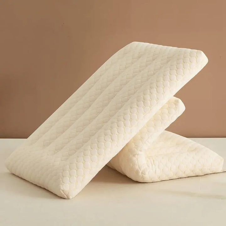 Low Profile Soy Fiber Pillow with Quilted Design for Dorm and Home | Low Soft Pillow for Every Age | Bed Pillows