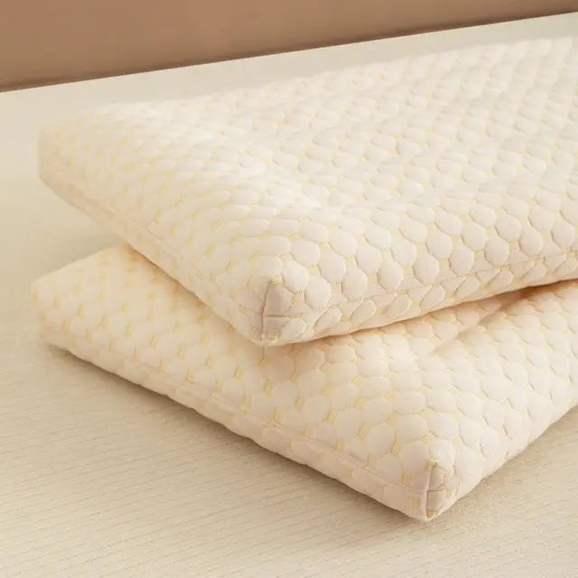 Low Profile Soy Fiber Pillow with Quilted Design for Dorm and Home | Low Soft Pillow for Every Age | Bed Pillows