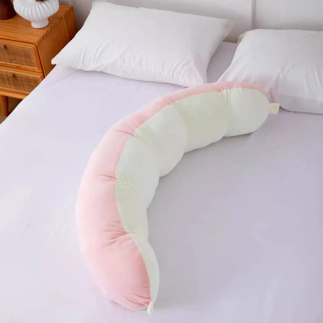 Pea Pod Body Pillow with Soft Plush Cover for Sleeping | Pea Pod Pillow for Cosy Sleep | Body Pillows
