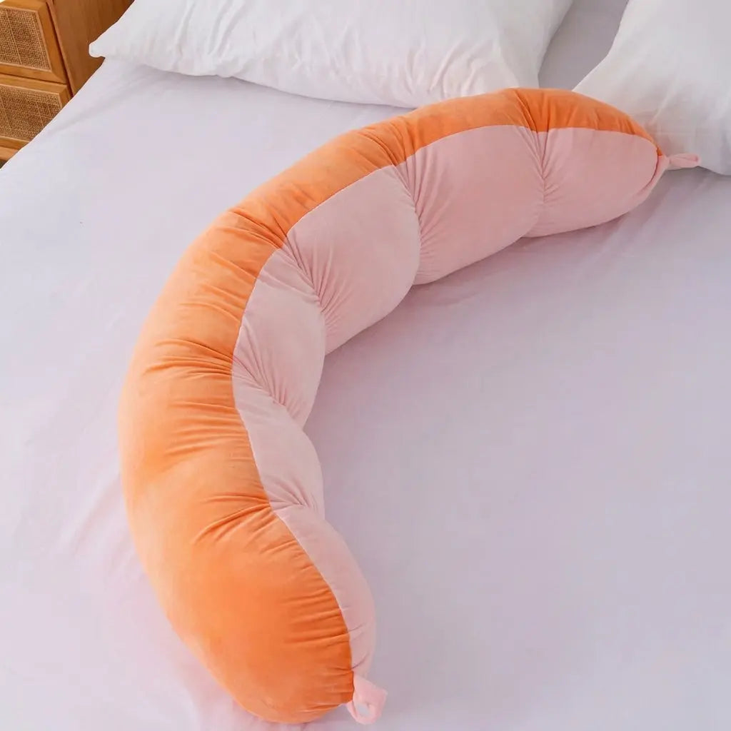 Pea Pod Body Pillow with Soft Plush Cover for Sleeping | Pea Pod Pillow for Cosy Sleep | Body Pillows