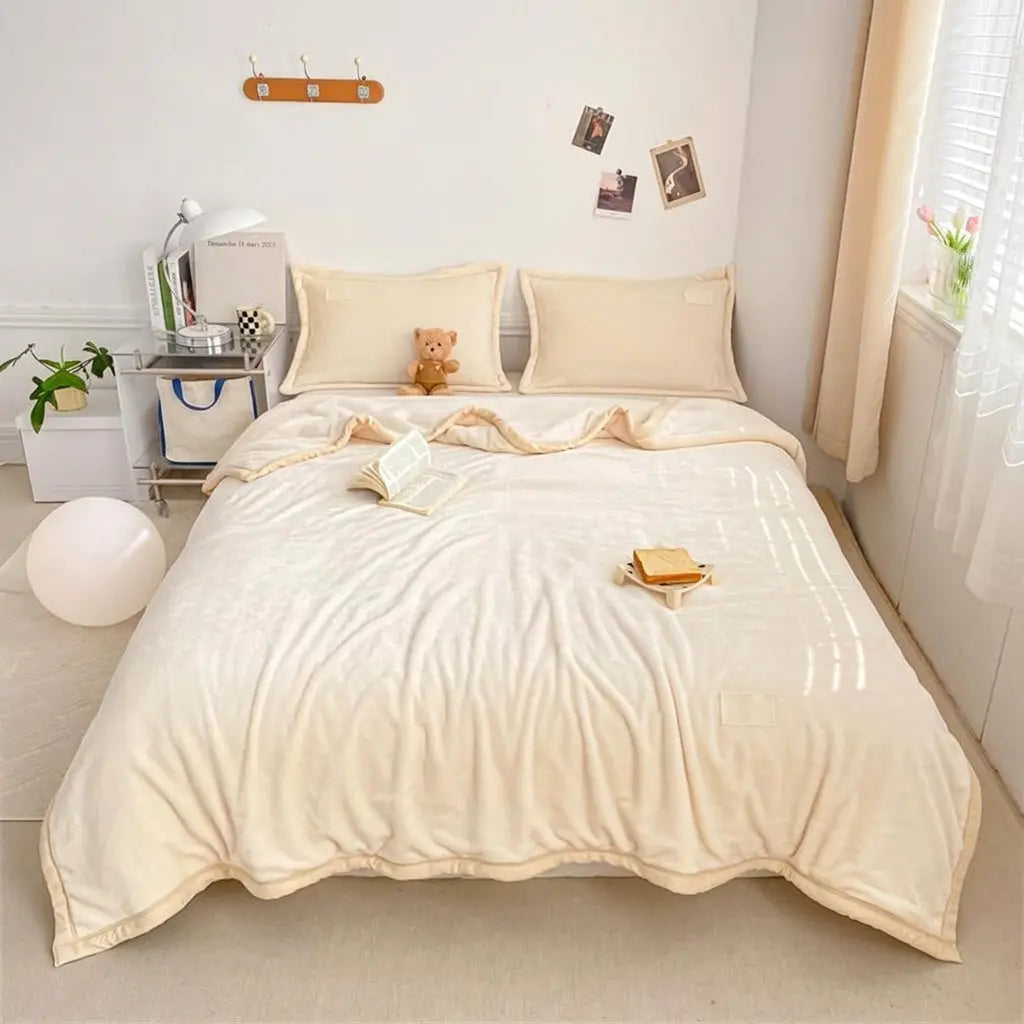Soft Milk Velvet Flannel Blanket for Winter Home Comfort | Milky-Soft Winter Comfort | Fleece Blankets