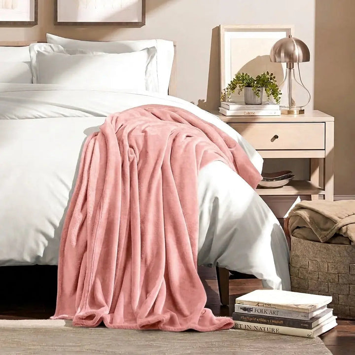 Thick Velvet Nap Blanket for Office, Sofa and Bedroom | Cosy Nap Blanket for Any Room | Fleece Blankets