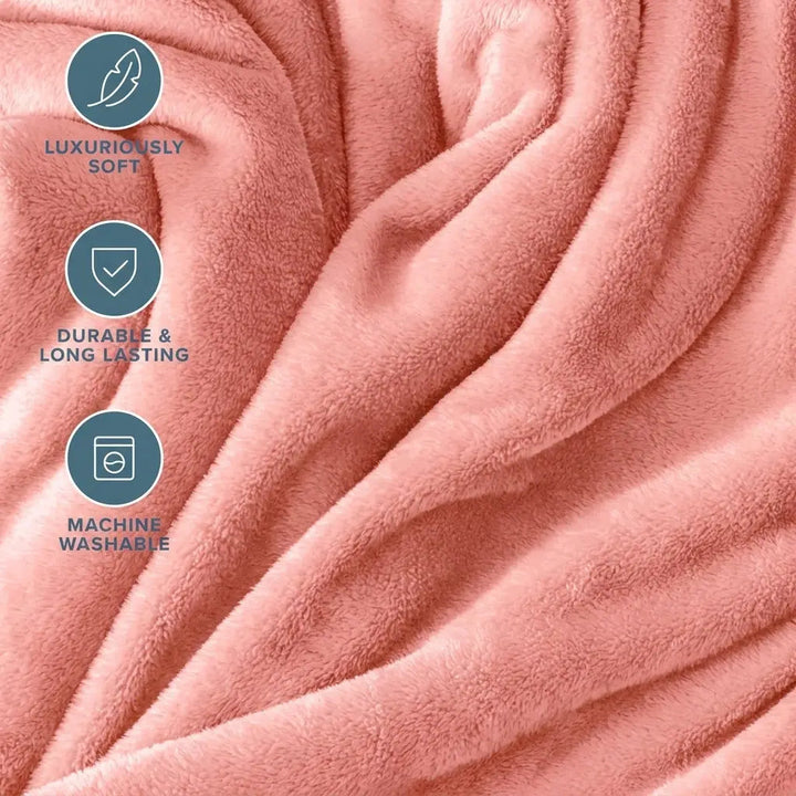 Thick Velvet Nap Blanket for Office, Sofa and Bedroom | Cosy Nap Blanket for Any Room | Fleece Blankets