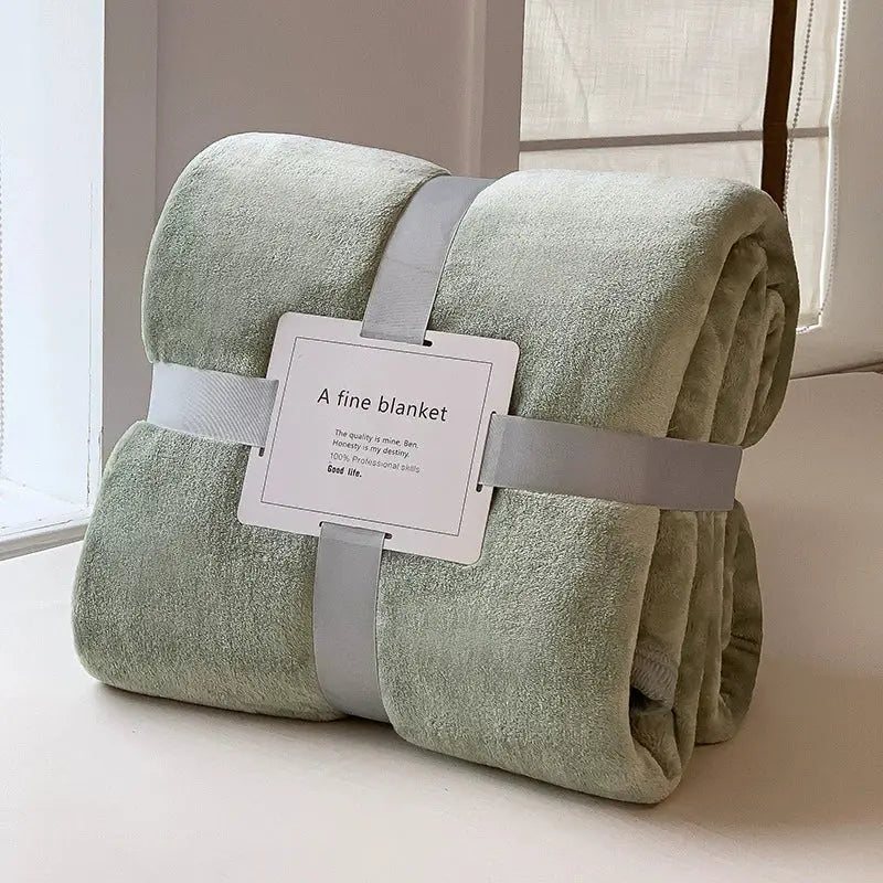 Thick Velvet Nap Blanket for Office, Sofa and Bedroom | Cosy Nap Blanket for Any Room | Fleece Blankets