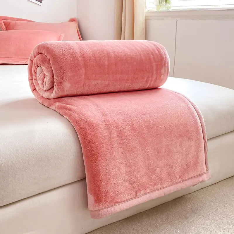 Soft Milk Velvet Flannel Blanket for Winter Home Comfort | Milky-Soft Winter Comfort | Fleece Blankets