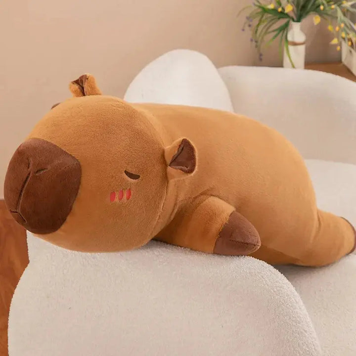 Giant Capybara Plush Pillow with Soft Cartoon Body for Cuddling | Giant Capybara for Cosy Hugs | Plush Pillows