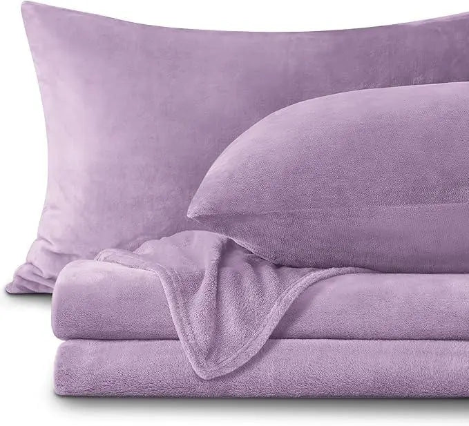 Plush Flannel Fleece Bedding Set for Cold Nights in Several Sizes | Warm Flannel Bedding Set | Bedding Sets