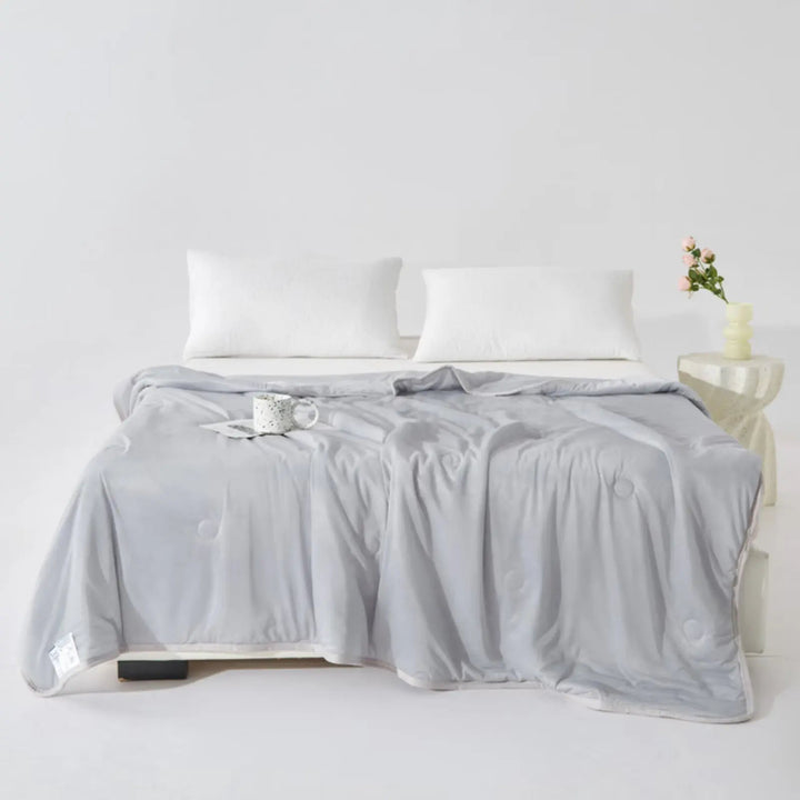 Featherlight Summer Lightweight Comforter with Quilted Channels | Thin Cover for Hot Months | Comforters