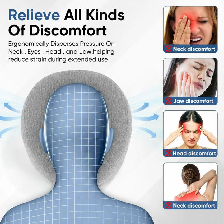 Ventilated Adjustable Memory Foam Face-Down Pillow | Breathable Face-Down Rest | Specialty Pillows