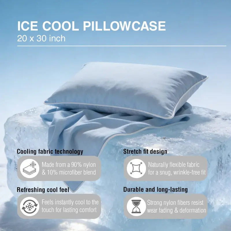 Reversible Pillowcase Set for Year-Round Sleep with Two Finishes | Flip It for Each Season | Pillowcases
