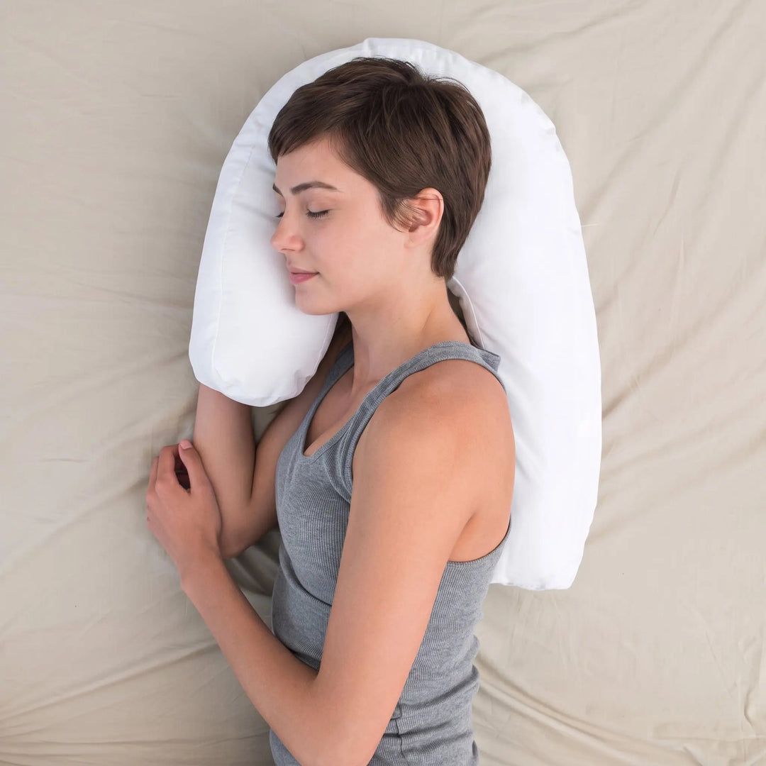 U-Shape Memory Foam Contour Pillow with Ear Space for Side Sleepers | Ear Comfort for Side Sleeping | Bed Pillows