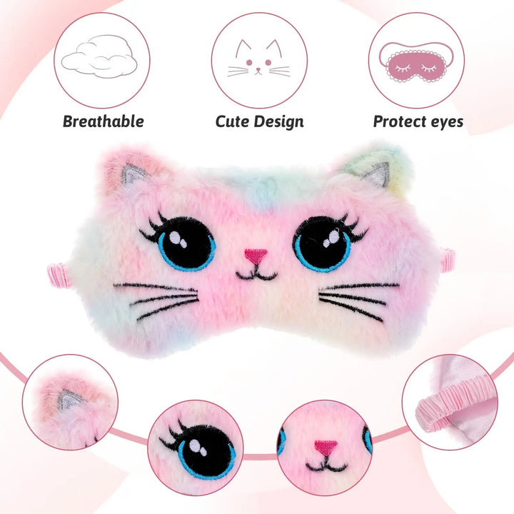 Cute Unicorn Sleep Mask with Stretchy Band for Kids Travel and Naps | Cute Kids Sleep Mask | Sleep Masks