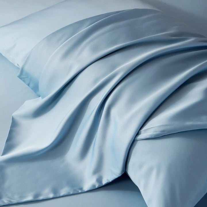 Summer Silky Bamboo Fiber Duvet Cover Set, 4 Pieces with Zipper | Silky Summer Bamboo Bedding | Duvet Cover Sets