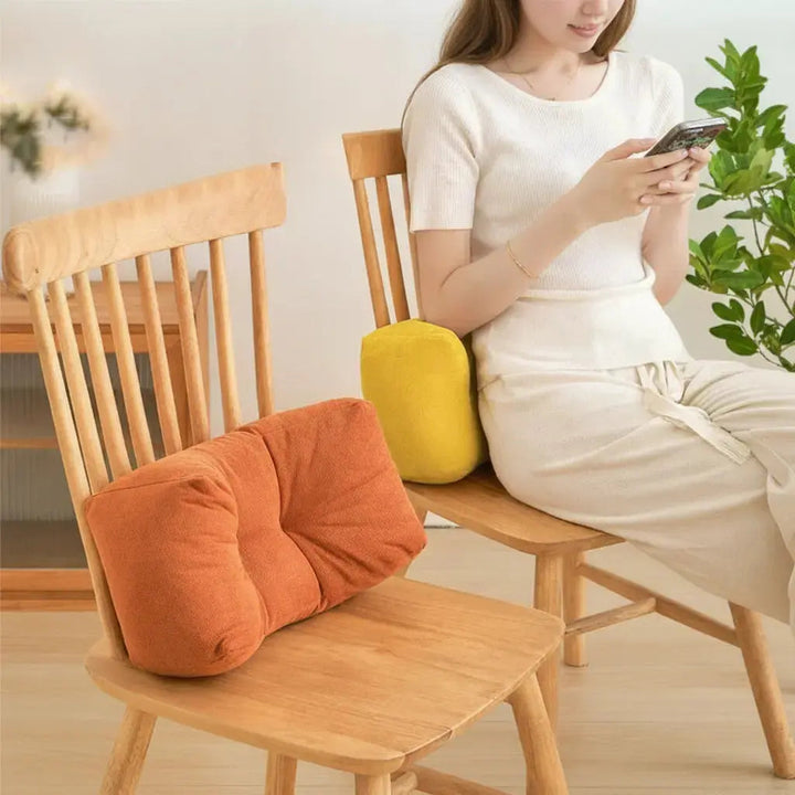Posture Support Lumbar Cushion for Office Chairs and Car Seats | Contoured Lower Back Cushion | Lumbar Pillows