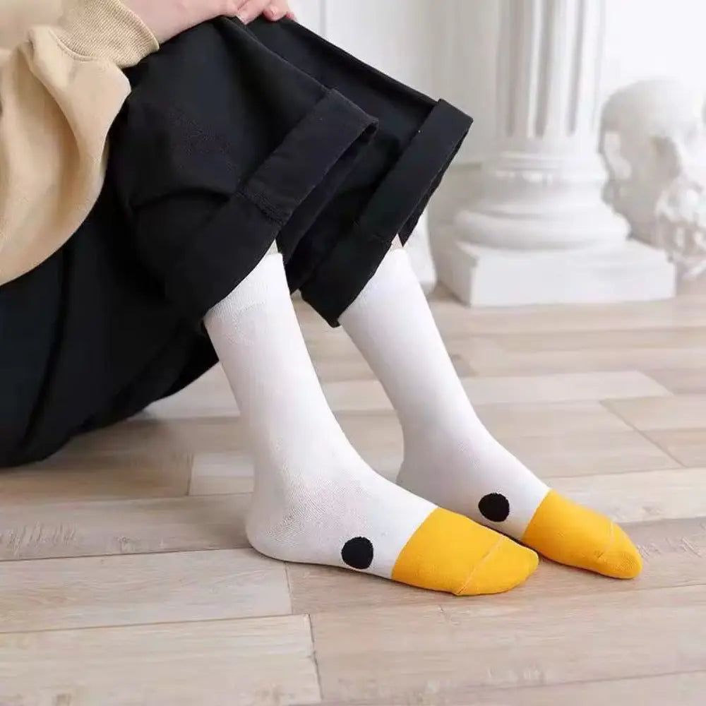 Cute Goose Novelty Socks, Breathable Stretch Fabric, 6 Pairs | Playful Socks for Everyday Wear | Socks