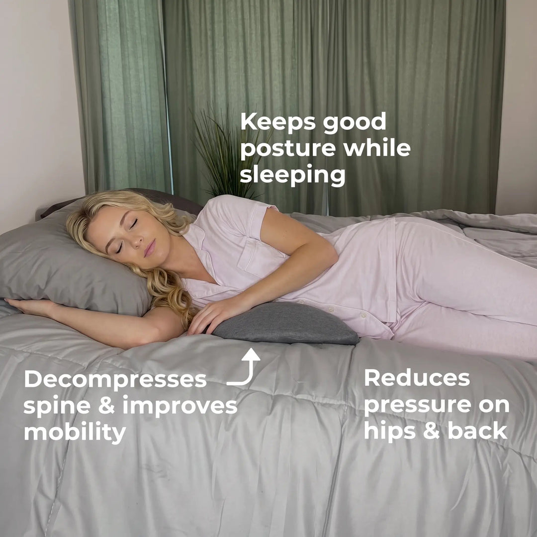 Contour Lumbar Pillow with Slow-Rebound Memory Foam for Bed and Sofa | Memory Foam Lumbar Pillow | Lumbar Pillows