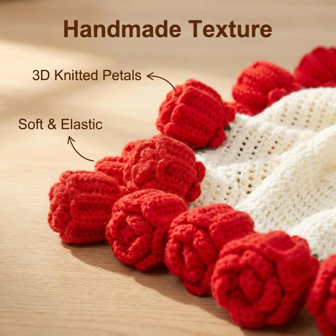 Crochet Flower Rose Bouquet Blanket for Cosy Home Decor | Flowers That Last, Blanket That Warms | Throw Blankets