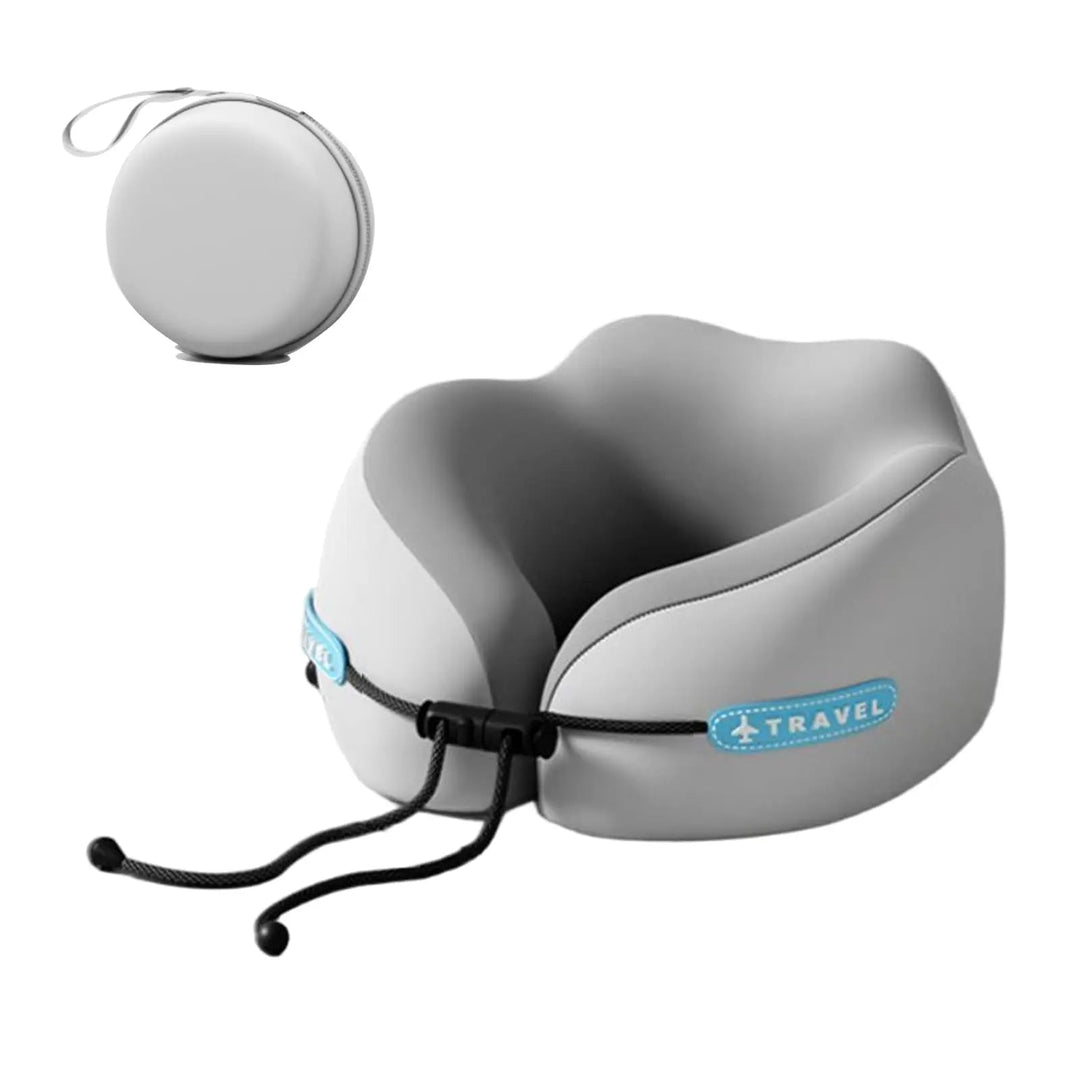 Portable U-Shaped Memory Foam Travel Pillow with Foldable Design | Foldable Neck Support Travel Pillow | Travel Pillows