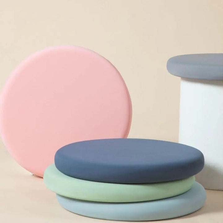 Round Memory Foam Chair Pad with Non-Slip Base for Stools and Office | Round Non-Slip Memory Foam Pad | Seat Cushions