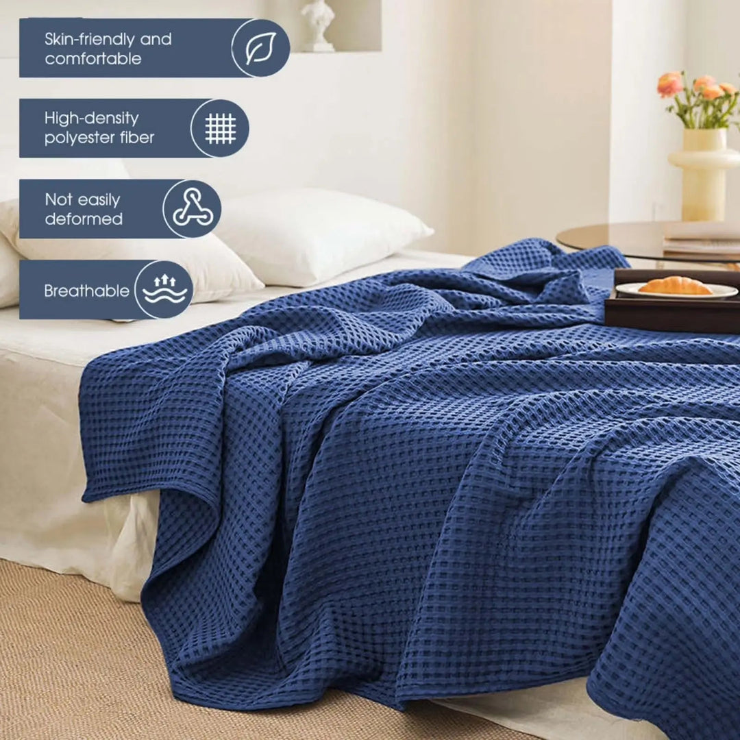 100% Bamboo Cooling Blanket, Lightweight for Spring, Summer and Travel | Breathable Bamboo Layer | Cooling Blankets