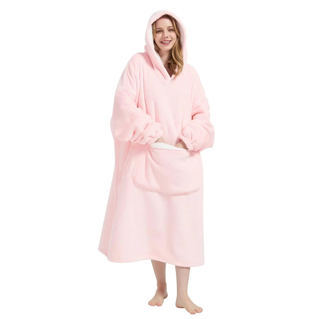 Oversized Wearable Blanket Hoodie with Sleeves and Hood for Winter | Winter-Ready Hoodie Blanket | Hooded Blankets
