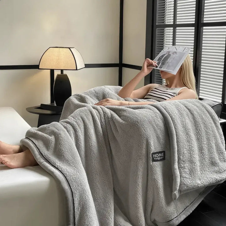 Soft Fluffy Fleece Throw Blanket for Sofa, Naps and Shawl Use | Fluffy Fleece for Cosy Lounging | Throw Blankets