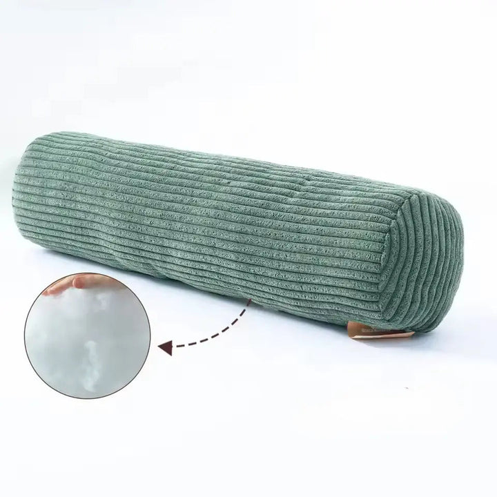 Knit Cylindrical Bolster Cushion for Bedroom and Sofa Support | Knit Bolster for Flexible Support | Bolster Pillows