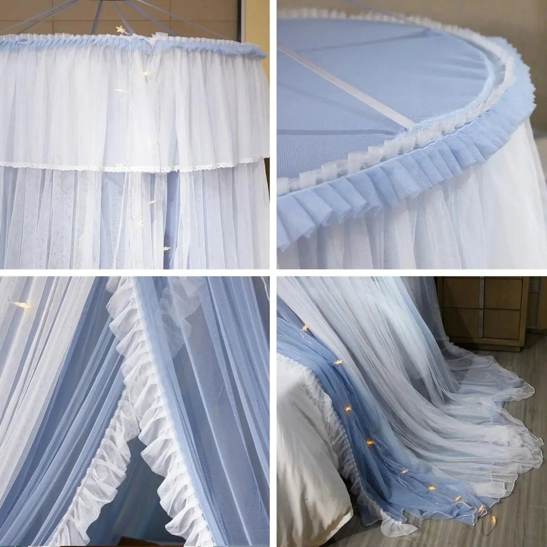 Princess Bed Canopy Cotton Round Dome Mosquito Net for Kids | Dreamy Dome for Kids&