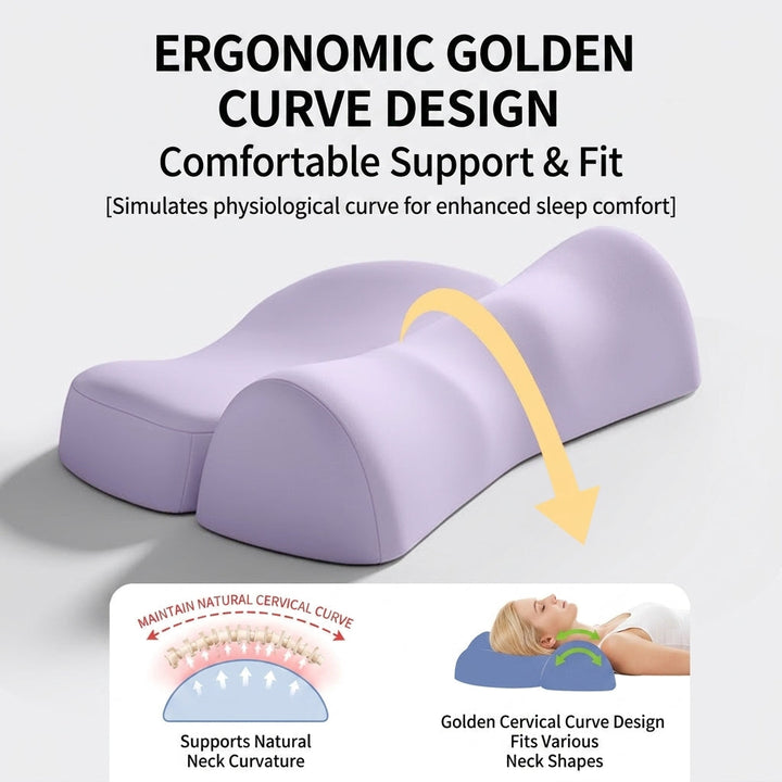 Zoned Contour Pillow for Neck Comfort for Side and Back Sleepers | Right Zone for Your Neck | Bed Pillows