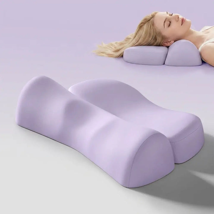 Ergonomic Contour Pillow with Zoned Curved Design for Adults | Curved Zoned Contour Pillow | Bed Pillows