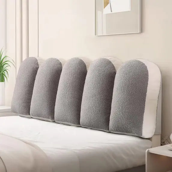 Petal Reading Cushion with Removable Washable Cover for Bedside Lounging | Petal-Shaped Bedside Reading Cushion | Wedge Pillows