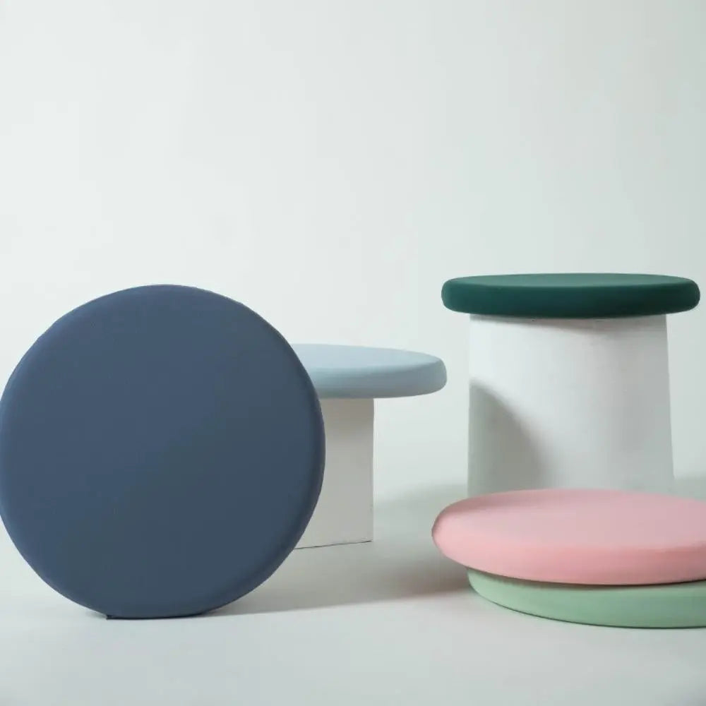 Round Memory Foam Chair Pad with Non-Slip Base for Stools and Office | Round Non-Slip Memory Foam Pad | Seat Cushions